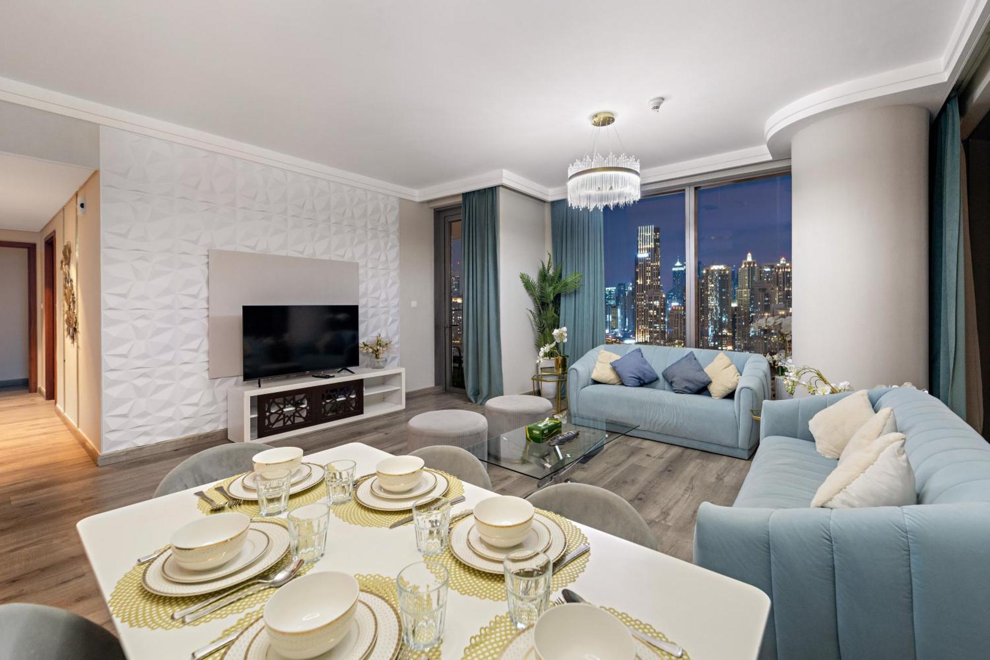 First Class 2Br With Full Burj Khalifa And Fountain View Dubai Eksteriør billede